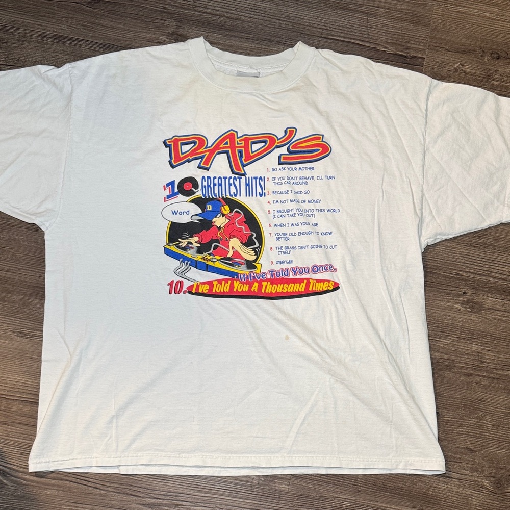 Vintage Dad's Greatest Hits Graphic T-Shirt -XXL